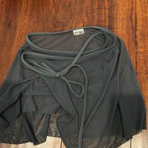 Nikolay mesh wrap skirt